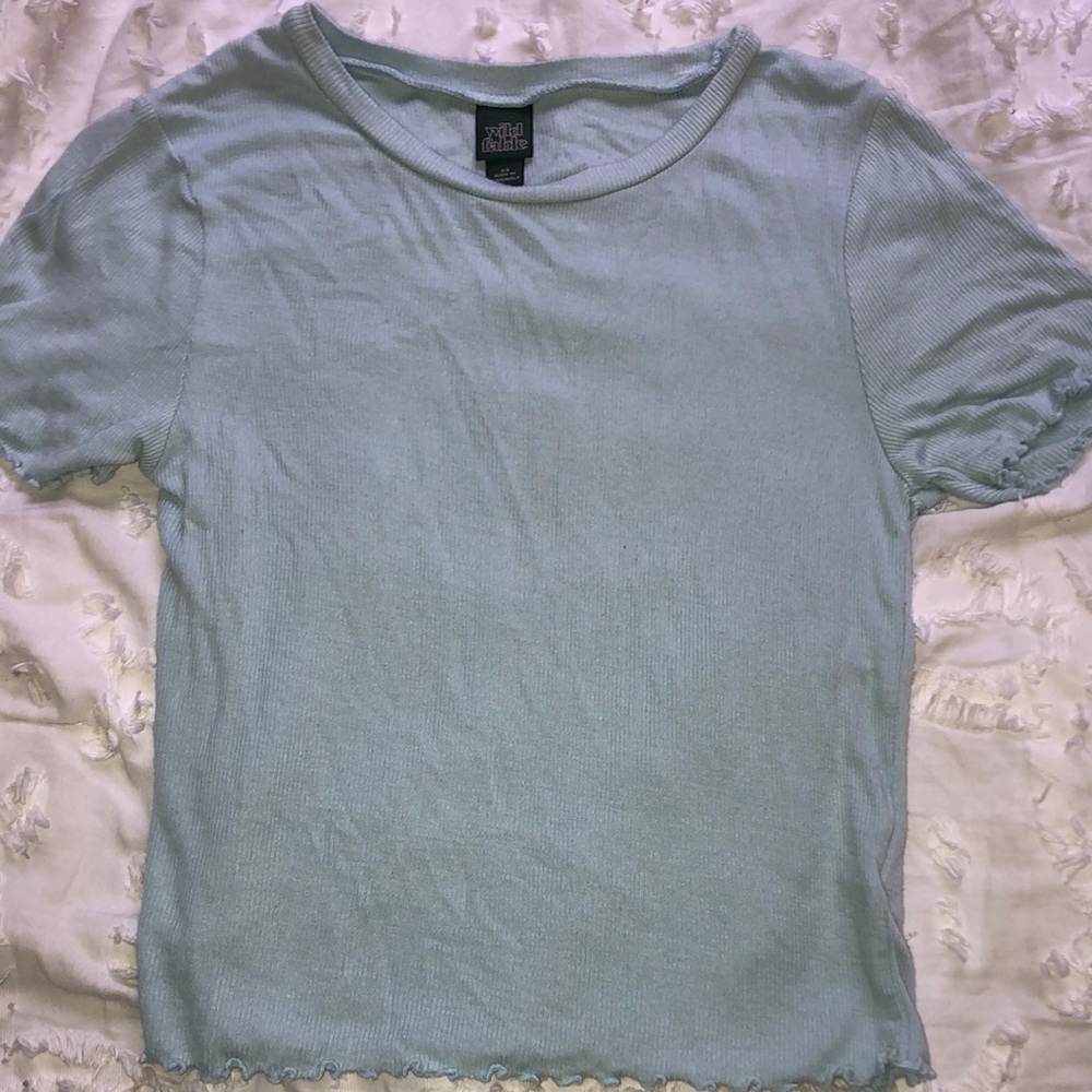 light blue mint colored shirt from wild fable